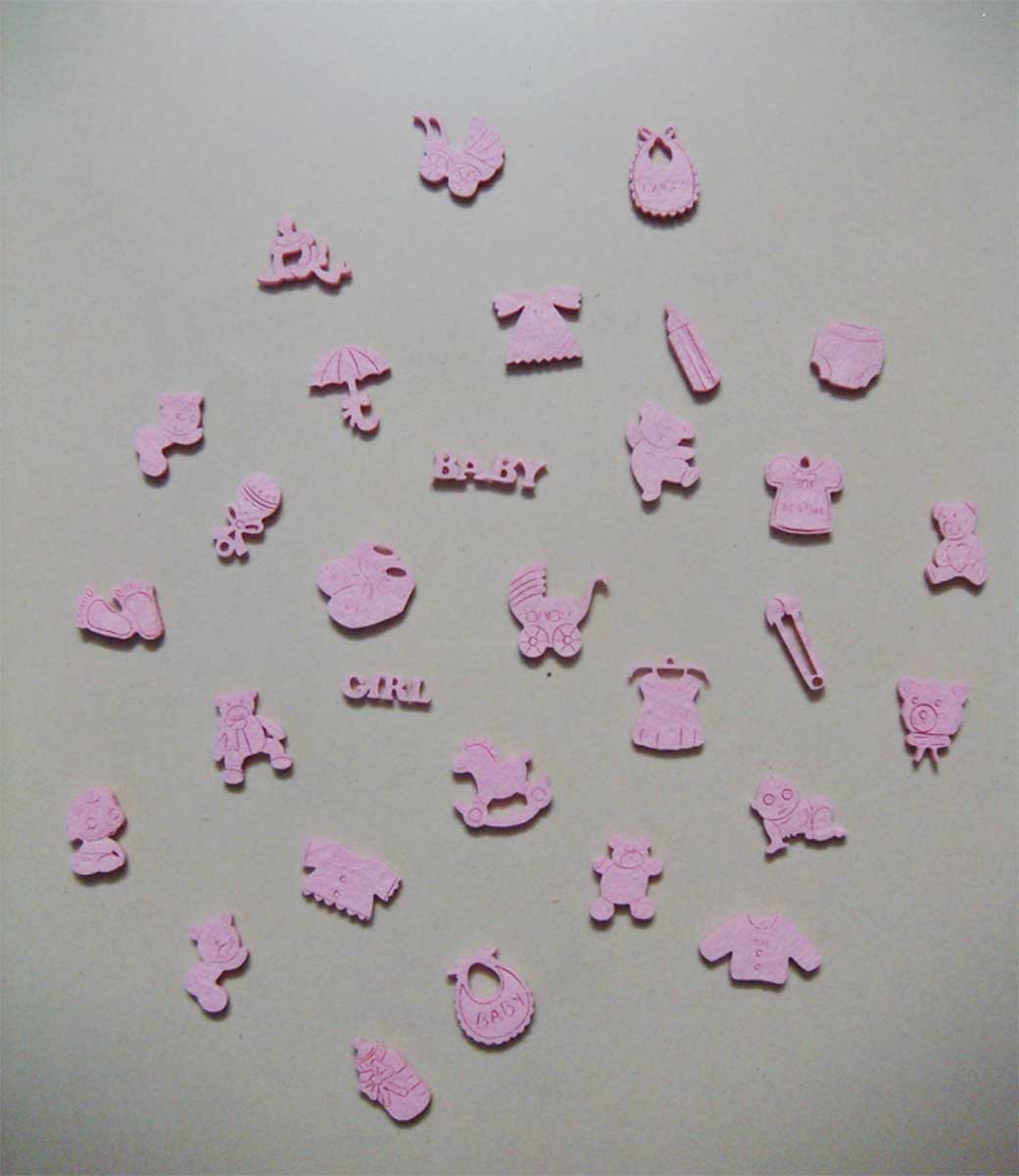 Assorted Baby Girl Felt Embellishment BabyGirlAssorted Assorted Baby Girl Felt Embellishment