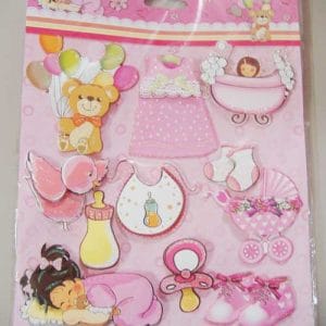 Baby Girl Dimensional Sticker