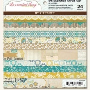 My Mind's Eye - The Sweetest Thing Collection - BlueBell - 6X6 Paperpack