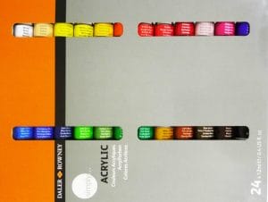 Daler Rowney Simply Acrylic Color Set - 24 Colors