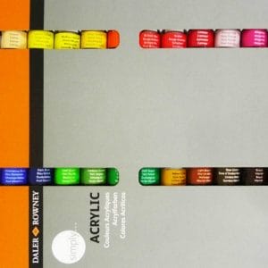 Daler Rowney Simply Acrylic Color Set - 24 Colors