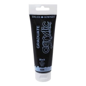 Daler Rowney Graduate Acrylics Tube - Black