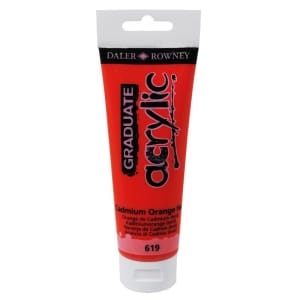 Daler Rowney Graduate Acrylics Tube - Cadmium Orange Hue
