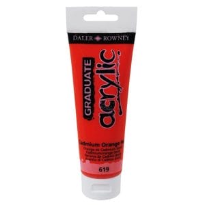 Daler Rowney Graduate Acrylics Tube - Cadmium Orange Hue