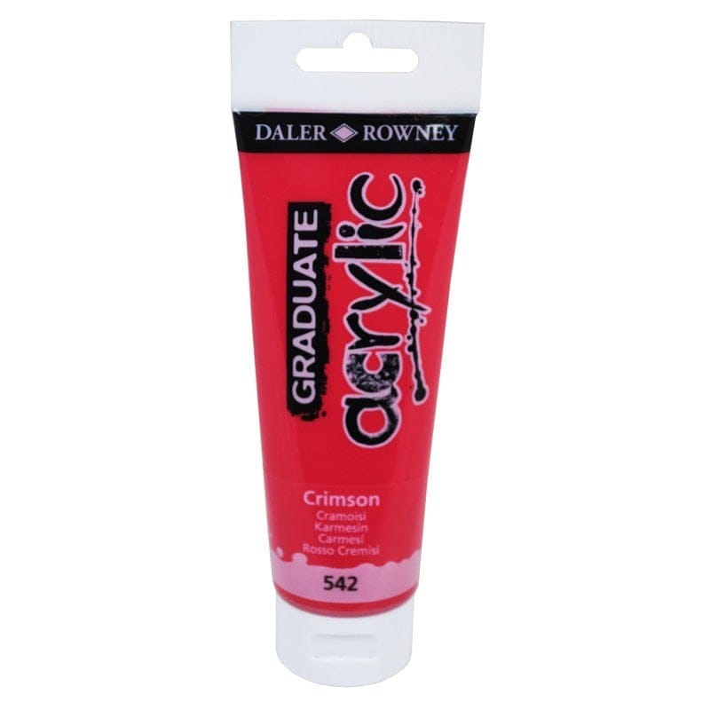 Daler Rowney Graduate Acrylics Tube - Crimson DalerRowneyGraduateAcrylicCrimson Daler Rowney Graduate Acrylics Tube - Crimson
