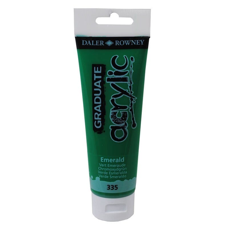 Daler Rowney Graduate Acrylics Tube - Emerald DalerRowneyGraduateAcrylicEmerald Daler Rowney Graduate Acrylics Tube - Emerald