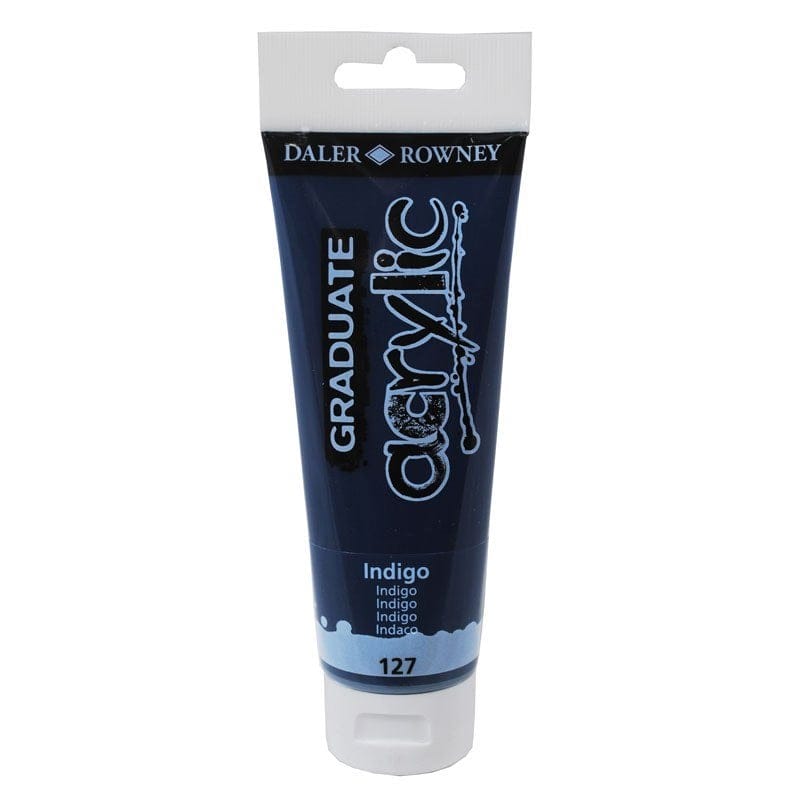 Daler Rowney Graduate Acrylics Tube - Indigo DalerRowneyGraduateAcrylicIndigo Daler Rowney Graduate Acrylics Tube - Indigo
