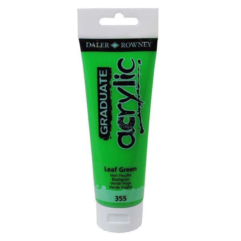 Daler Rowney Graduate Acrylics Tube - Leaf Green DalerRowneyGraduateAcrylicLeafGreen Daler Rowney Graduate Acrylics Tube - Leaf Green