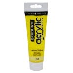 Daler Rowney Graduate Acrylics Tube - Lemon Yellow