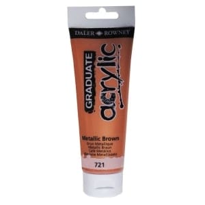 Daler Rowney Graduate Acrylics Tube - Metallic Brown