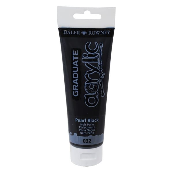 Daler Rowney Graduate Acrylics Tube - Pearl Black