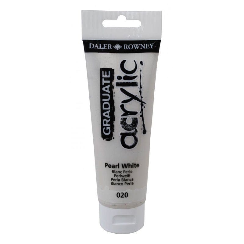 Daler Rowney Graduate Acrylics Tube - Pearl White DalerRowneyGraduateAcrylicPearlWhite Daler Rowney Graduate Acrylics Tube - Pearl White