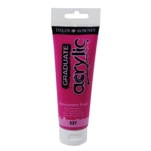 Daler Rowney Graduate Acrylics Tube - Permenant Rose