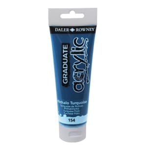 Daler Rowney Graduate Acrylics Tube - Phthalo Turquoise