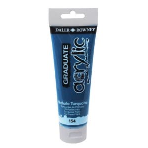 Daler Rowney Graduate Acrylics Tube - Phthalo Turquoise