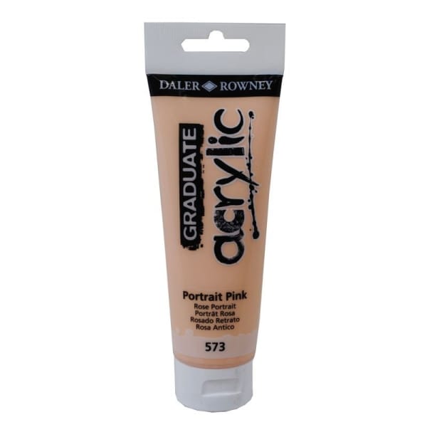 Daler Rowney Graduate Acrylics Tube - Portrait Pink