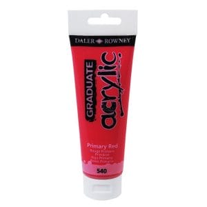 Daler Rowney Graduate Acrylics Tube - Primary Red