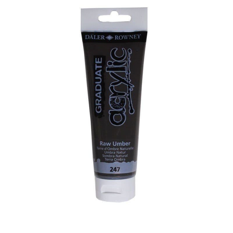 Daler Rowney Graduate Acrylics Tube - Raw Umber DalerRowneyGraduateAcrylicRawUmber Daler Rowney Graduate Acrylics Tube - Raw Umber