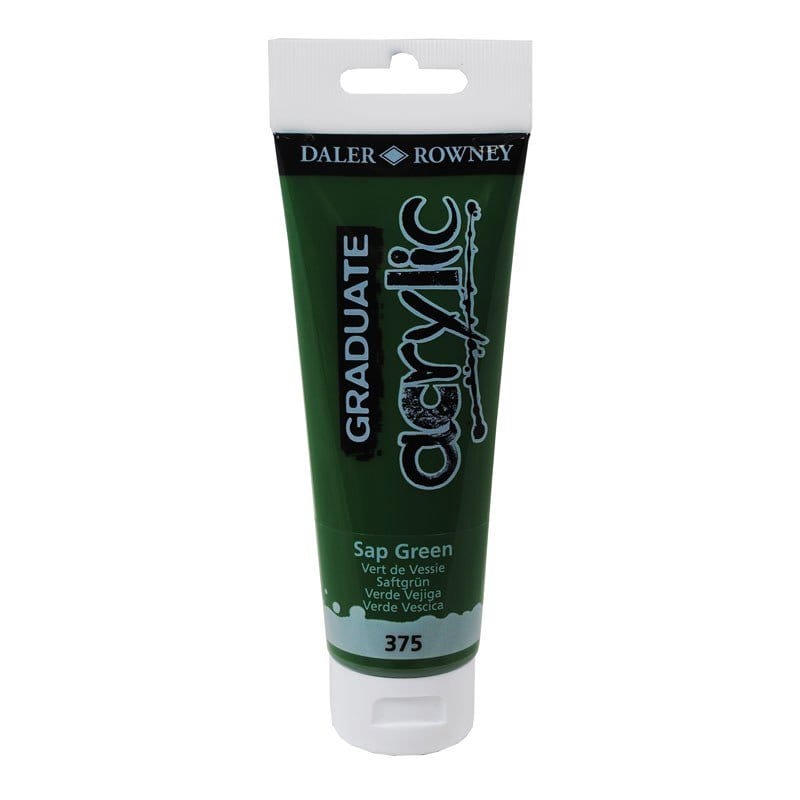 Daler Rowney Graduate Acrylics Tube - Sap Green DalerRowneyGraduateAcrylicSapGreen Daler Rowney Graduate Acrylics Tube - Sap Green