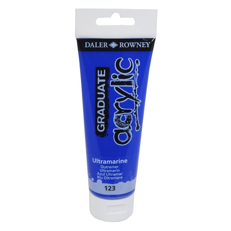 Daler Rowney Graduate Acrylics Tube - Ultramarine Blue DalerRowneyGraduateAcrylicUltramarineBlue Daler Rowney Graduate Acrylics Tube - Ultramarine Blue