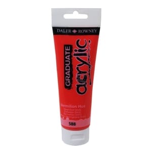 Daler Rowney Graduate Acrylics Tube - Vermilion Hue