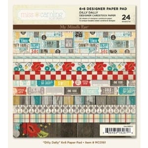 My Minds Eye - Miss Caroline - Dilly Dally - 6x6 Paperpack