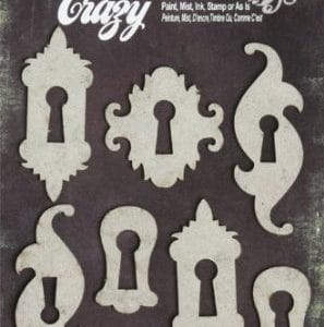 Color Me Crazy chipboard elements - Keyholes