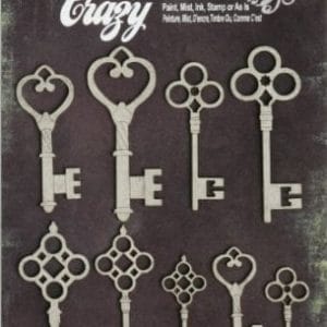 Color Me Crazy chipboard elements - Keys