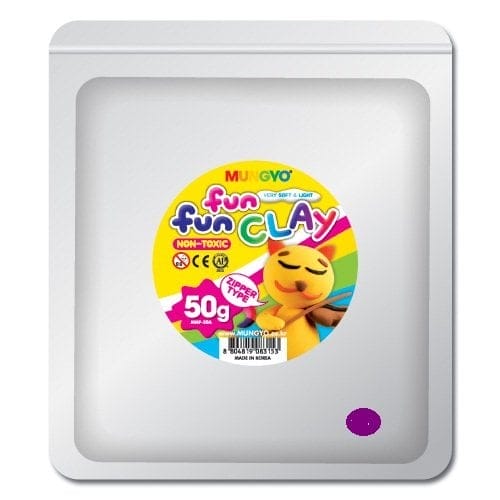 Mungyo Fun Fun Clay - Violet (50gms) MMF50VL Mungyo Fun Fun Clay - Violet (50gms)