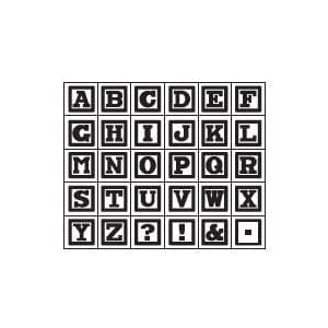 Studio G Alphabet Rubber Stamp Set - Design 1
