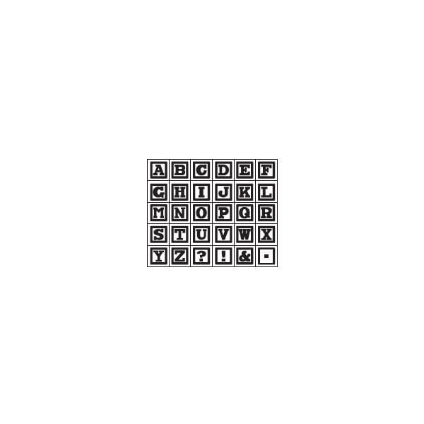 Studio G Alphabet Rubber Stamp Set - Design 1