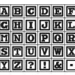 Studio G Alphabet Rubber Stamp Set - Design 1