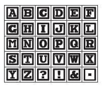 Studio G Alphabet Rubber Stamp Set - Design 1
