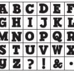 Studio G Alphabet Rubber Stamp Set - Design 2