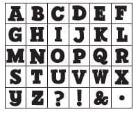 Studio G Alphabet Rubber Stamp Set - Design 2