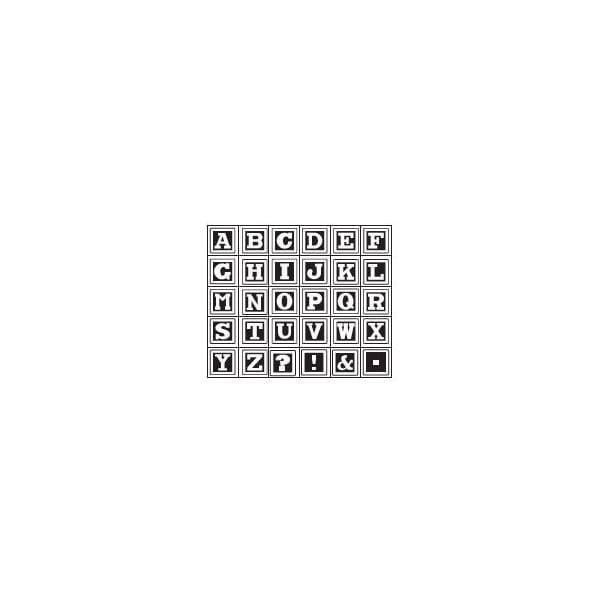 Studio G Alphabet Rubber Stamp Set - Design 3
