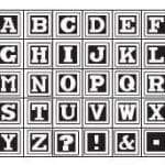 Studio G Alphabet Rubber Stamp Set - Design 3