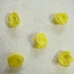 Felt Roses - Yellow