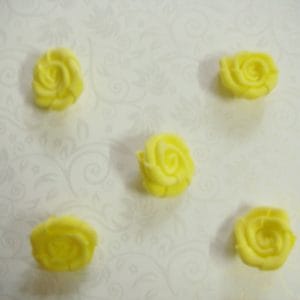Felt Roses - Yellow