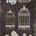 Color Me Crazy chipboard elements - Birdhouses with Birds
