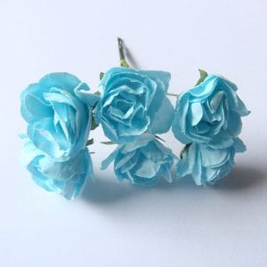 Paper Roses - Light Blue