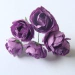 Paper Roses - Purple (Pack of 12 roses)