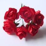 Paper Roses - Red