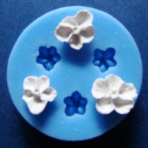 5 Petal Mini Rosette Silicone Clay Mould
