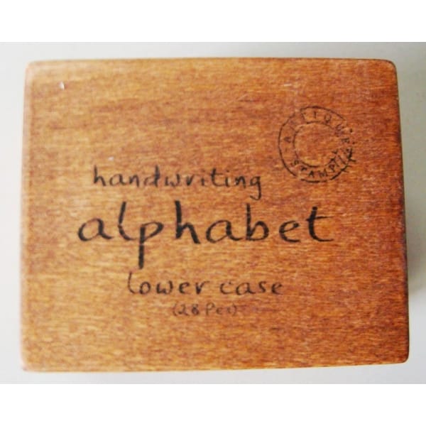 Alphabet Wooden Rubber Stamp Set - LowerCase Alphabets