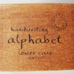 Alphabet Wooden Rubber Stamp Set - LowerCase Alphabets