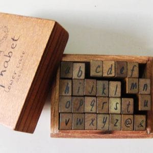 AlphabetLowerCaseWoodenStamp1