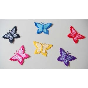 Assorted Checkered Butterflies - Dark Collection