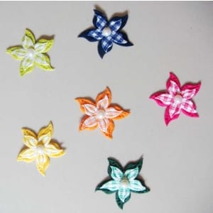 Assorted Checkered Flowers