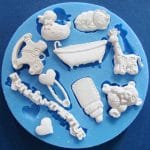 Baby Fun in the Tub Silicone Clay Mould